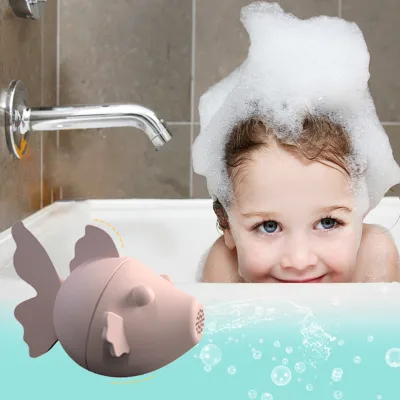Bath Baby Toys Colourful Light Bathtime Shower Fish Toys for Kids Ages 1-5 Birthday Gift Cute Fish Bath Toys