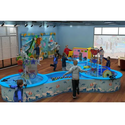 Water Play Table Science Museum Equipment for Kids Indoor Playground Equipment Kids Play Water Castle