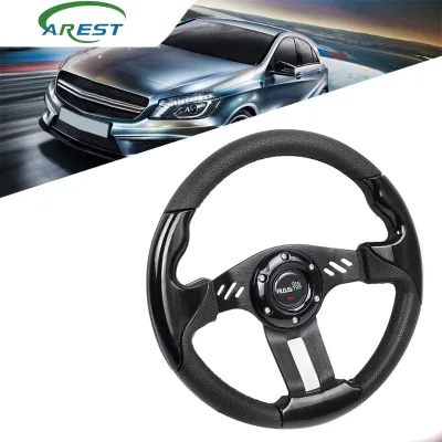 Automotive modification accessories: steering wheel, PU racing steering wheel, competitive game steering wheel, 13-inch