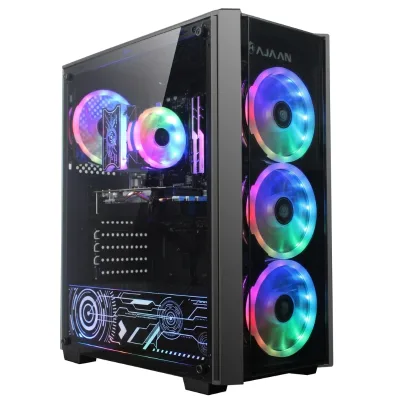 Cheap Gaming Home Office Computer System with Intel I7 Processor 16GB RAM SSD 500GB RX580 8GB GPU