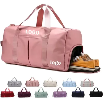 Direct Factory Custom Large Durable Travel Sports Duffel Bag Waterproof Gym Duffle Bag With Shoes Compartment for Gym Exercise