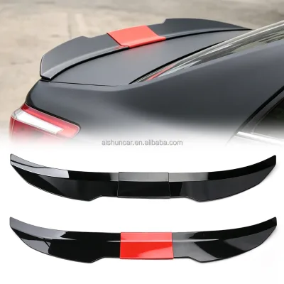 Universal 3Pcs ABS Adjustable Rear Trunk Spoiler Wing Fit for BMW Tesla Audi Toyota Honda Sedan Racing Styling Car Accessories