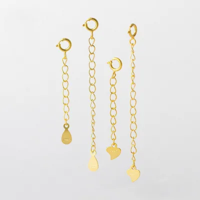 DIY Extender With Spring Clasp Connector Jewelry Accessories 925 Sterling Silver Extension Chain for Bracelet Necklace Making