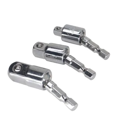 Fengpi Universal Joint Hexagonal Handle to Square Socket Universal Joint Rod Screwdriver Joint Hand Drill Conversion Head