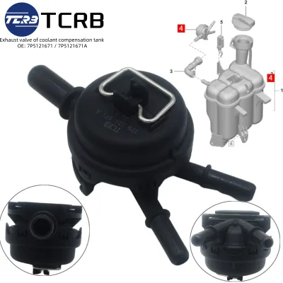 TCRB Engine Exhaust Valve 7P5121671 7P5121671A for Porsche 911 Boxster Panamera Macan Cayman