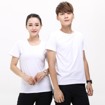 Fitspi Sublimation Modal Color Matching T-shirt Advertising Shirt Thermal Transfer Round Neck Blank Shirt Photo Printing Tshirt