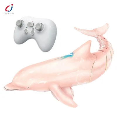 Chengji Remote Control Dolphin Swimming Cool Lights Electric Water Simulation Rc Dolphin Fish Toy