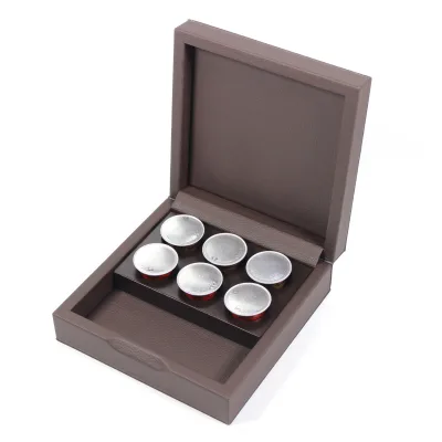 Hot PU Leather Coffee Capsule Pod Storage Organizer Coffee Capsule Box for 4 or 6 Coffee Capsules