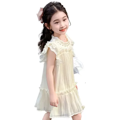 Summer New Girls Dress Petti Skirt Tulle Skirt Children's Clothing Princess Skirt Casual Style with Ruffles Plus Size Feature