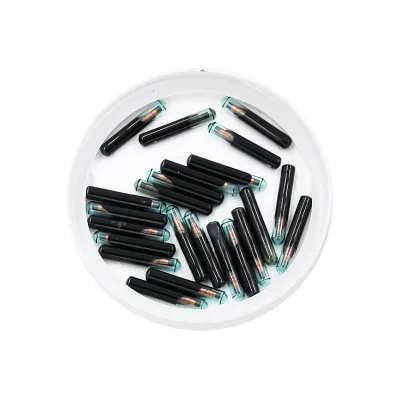 Original ID4C Glass Chip Auto Transponder Car Blank Key Chip Big Size