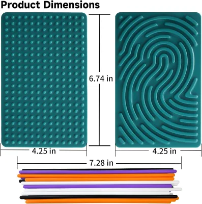 Silicone Sensory Activity Board Calming Sensory Activity Board Stress Anxiety ADHD & Autism Silent & No Mess Rubber Product