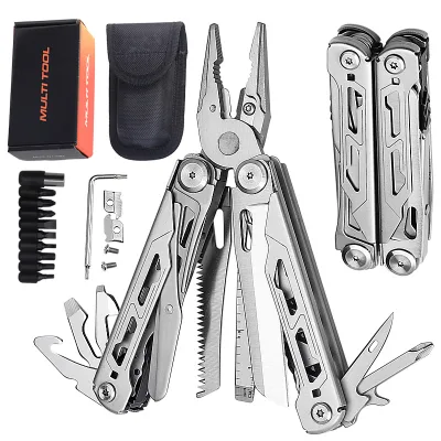 High Quality Outdoor Climber Survival Multi Tool Combination Camping Multitool Pliers With Bits Driver
