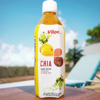 Viloe Strawberry Flavored Juice 500ml Plastic Bottle Brc Certified Haccp Complaint Made in China