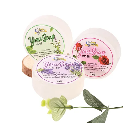 100% Natural clear Yoni Soap Deep Cleaning Whitening Vaginal Yoni bar Soap