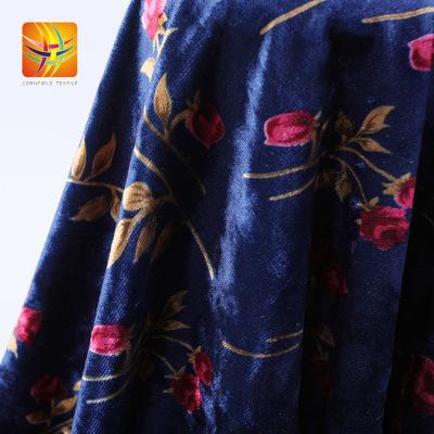 Nice Dark Colorful Velour Fabric Velvet Wholesale