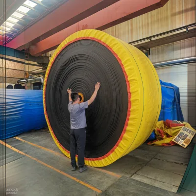 Custom Elevator Bucket Rubber Conveyor Belts Chemical Resistant Rubber Conveyor Belt Mining Stone Rubber Conveyor Belt
