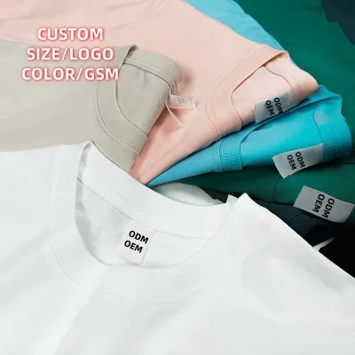 Crew Neck Tshirt Manufacturer Plain Cotton T Shirt Unisex Tee Shirt Coton Mens Tshirt Custom Screen Print T-shirts Pour Hommes