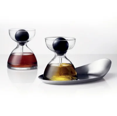 2021 Oil and Vinegar Dispenser Menu Pipette Glass with Tray