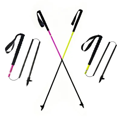Factory Direct Supply Carbon Fiber Ultralight Folding Trekking Pole