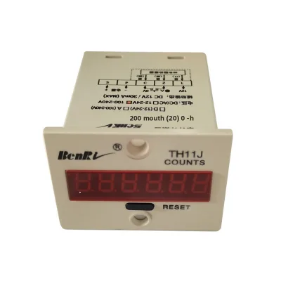 Chaoyue Electronic Counter TH11J-L 10 Counts Per Second 100240V with 6-Digit LED Display and Stable Performance Made in China