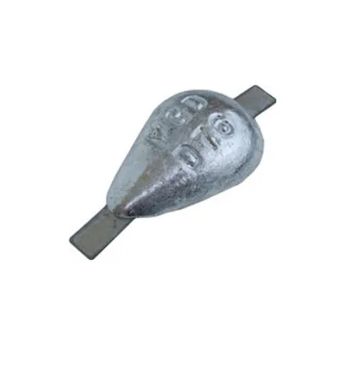 Marine sacrificial alloy zinc anode