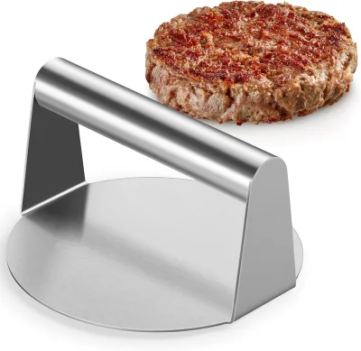 Stainless Steel BBQ Tools Set Hamburger Iron Metal Smash Burger Press for Outdoor Camping Party Meat Poultry Preparation