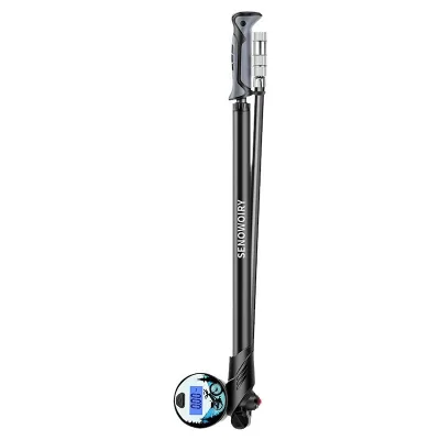 NEW Portable High Pressure Bicycle Pump LCD Digital 300PSI Bike Pump Durable Lightweight Mountain Bicycle Pump