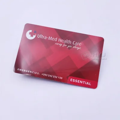 CMYK Printing CR80 Standard Printable Insurance Id Card Hospital Health ID Card