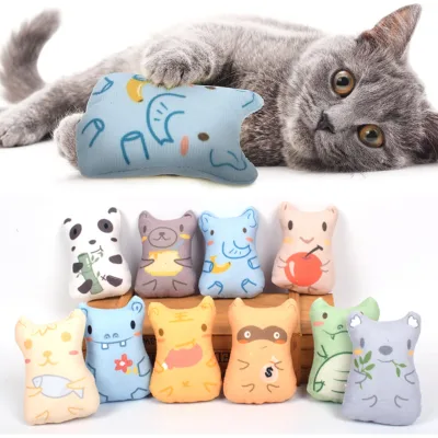 New Animal Catnip Cat Plush Toy Interactive Teething Kitten Plush Toy With Catnip