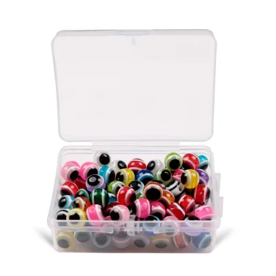 CASTFUN 100pcs/lot Mixed Color Fishing Eyes With Free Box Fish Eye Fishing Beads 5mm 6mm 8mm Fishing Accessories