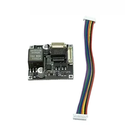 Segment LCD Screen Driver PCB Control Board, Instrument LCD Display Drive Module With Color Cable Harness