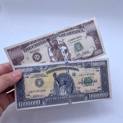 Wholesale United States One Million Dollars Banknotes Statue of Liberty Prop Money Collection Commemorative Gift Toy Banknote