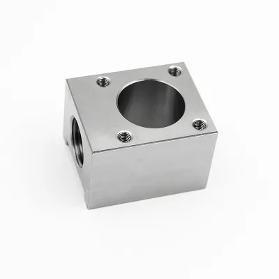 Custom Precision Waterjet Cutting Machine Spare Part Piston Head Hydraulic Valve Manifold Block