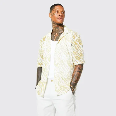Men's Beach Shirts Hawaiian Short Sleeves Casual Shirts Custom Printed Shirts