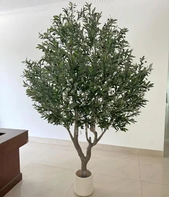 High-End Custom Detachable Large Olive Tree Trunk High Quality Plastic Artificial Bonsai Indoor Decorations Christmas Graduation