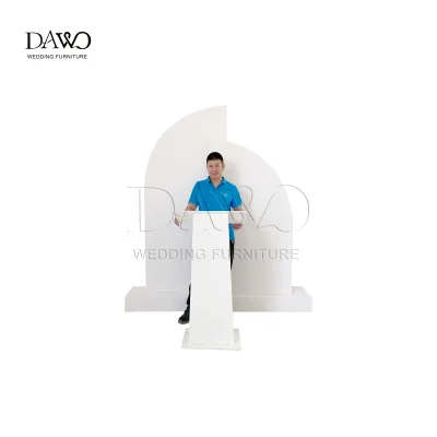 Factory Modern Wedding Flower Backdrop Stand PVC White for Indoor/Outdoor Use