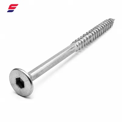 Hex Socket Countersunk Partial Thread Self-Tapping Wood Screw for Timber Construction