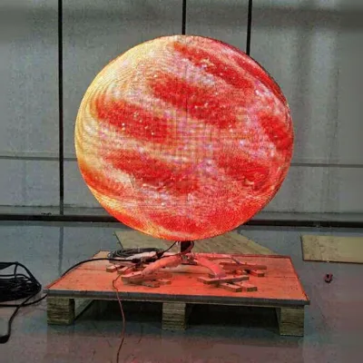 P3.91 Spherical LED Display 360 View Angle 8K Resolution IP65 Waterproof Seamless Splicing Hollow Aluminum Structure Outdoor