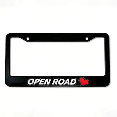 Custom Plastic CMYK Printing Logo Car License Plate Frame for Standard US Size