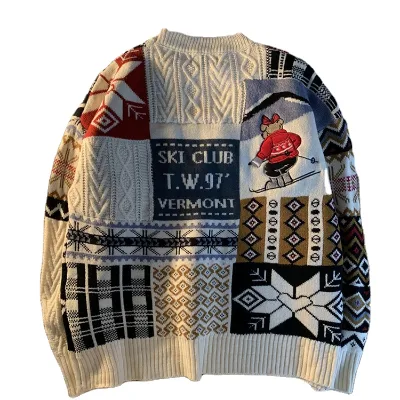 Custom Knit Sweater Men Cotton Wool Cashmere Sweater Man Crew Neck Pullover Men's Sweaters