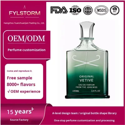 Vetiver Patchouli Perfume Oil Eco-Friendly Long-Lasting Earthy Natural Scent Sustainable Vegan Formula -Custom Branding