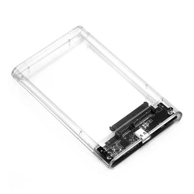 Notebook 2.5sata Serial Port USB3.0 to Type-c Interface External Solid-state Transparent Mobile Hard Disk Box Chassis