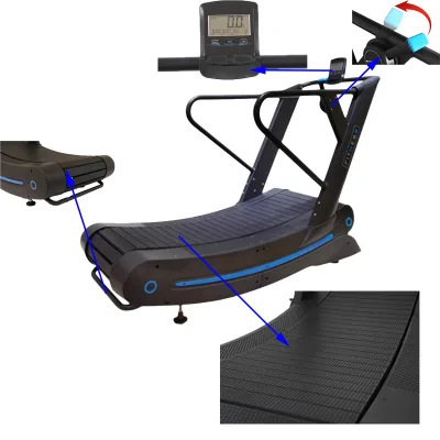 Self-generating Curved Treadmill Curved Treadmill