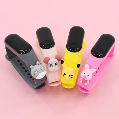 2024 Cartoon Design LED Light Digital Sport Wrist Watch Kid Women Girl Men Boy Led Touch Silicone Watch