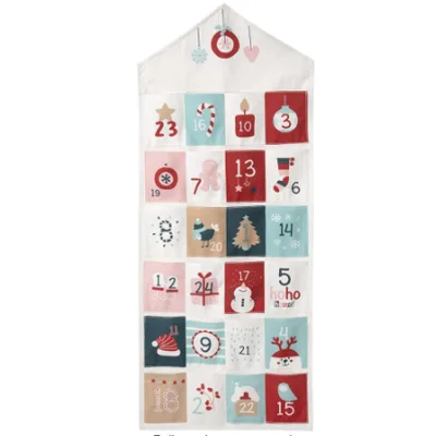 Christmas Advent Calendar Book Fabric Christmas Advent Calendar Countdown Christmas Calendar