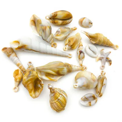 Beaded Oceanic Style Accessories with Plastic Shell Trims Acrylic Simulated Scallops Conch Shells Starfish From Yiwu