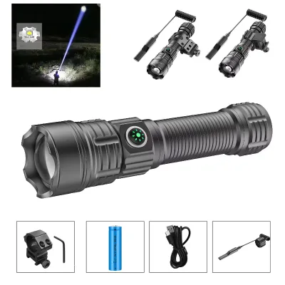 Outdoor Rechargeable  Tactical Flashlight with Long Range Outdoor Use