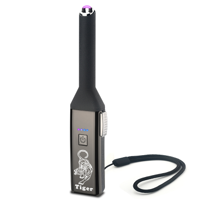 Rotation USB Rechargeable Cigar Lighters Long Kitchen Electronic Lighters Windproof Lighter