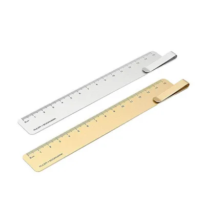 Custom Metal Stainless Steel Bookmark Ruler Book Mark Modern Ruler Bookmark