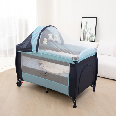 Play and Sleep Multifunctional 120*63*76Cm Baby Cot Portable Cribs Baby Crib Cradle for Bb